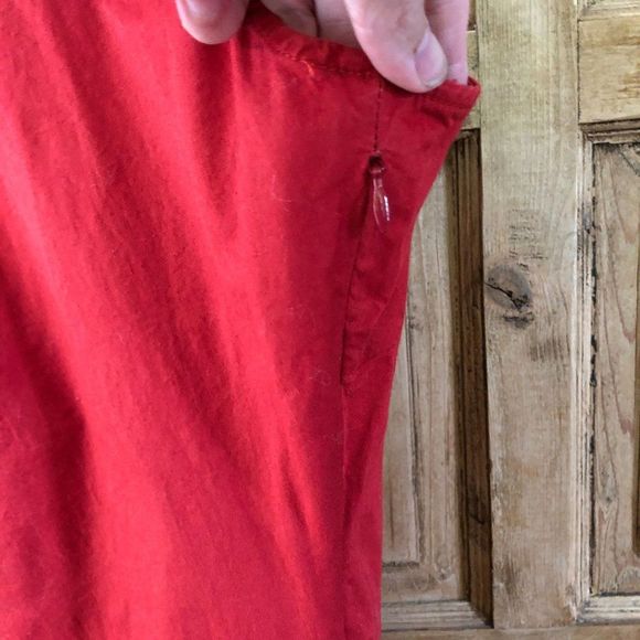 SkunkFunk 3 / M Red Faux Wrap Dress - Picture 9 of 11